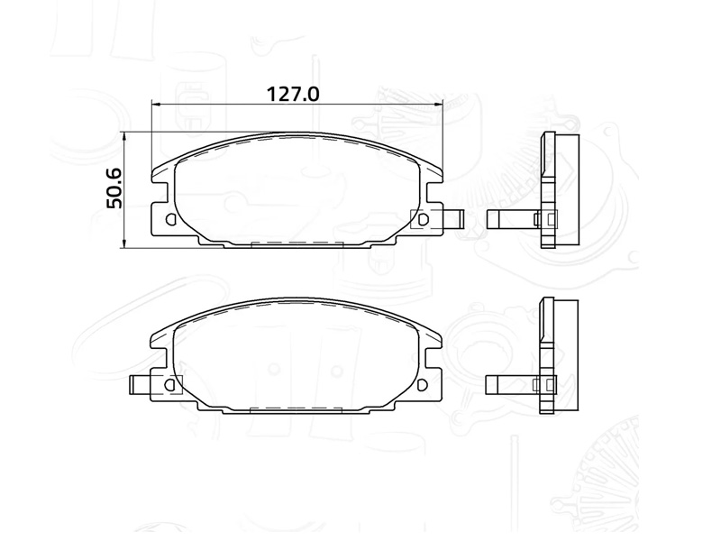 [7347-D363] BALATAS FRENO CHEVROLET TRUCK LUV DE 1997 AL 2005 DEL DC COD. 7347-D363 (115959)