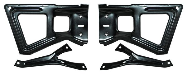 [BRDO-PU13-J4] BRACK BRAZO DEFENSA DODGE PICK UP 2013 AL 2018 1500/2500/3500 JGO 4 PZAS TRAS