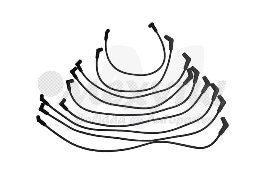 [FOF25092CABBU] CABLES PARA BUJIAS FORD TRUCK F250 3/4 TON - PICKUP DE 1992 AL 1998 5.0 V8 / F350 1 TON - PICKUP DE 1992 AL 1998 5.0 V8 GARLO COD. 2965 (134237) 