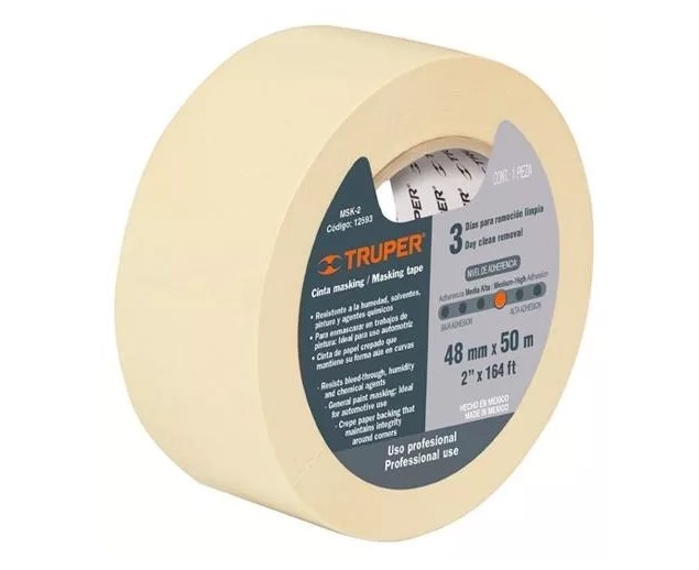 [TRCINMATA1/2] CINTA MASKING TAPE 1/2" TRUPER COD. 12589 MSK-1/2(135592)
