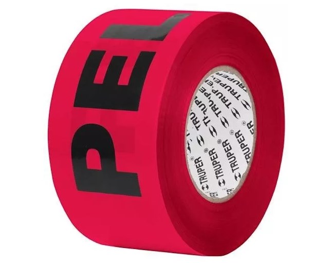 CINTA PLAST "PELIGRO" 1000 FT TRUPER COD. 12585 BAN-PEL-1000(116807)