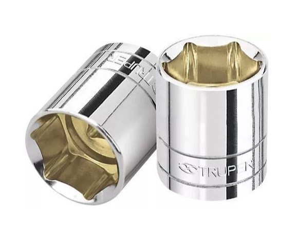 [TRDAD6PUCU1/2DE1666] DADO 6 PUNTAS CUADRO 1/2" DE 16MM TRUPER COD.13266 D-5416-M(128995)