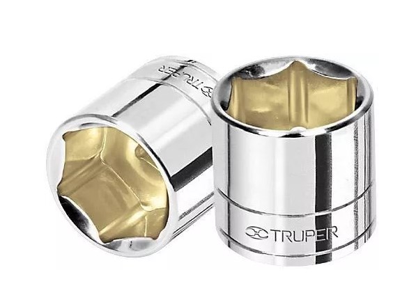 [TRDAD6PUCU3/8DE22] DADO 6 PUNTAS CUADRO 3/8" DE 22MM TRUPER COD.13686 D-5222-HM(129132)