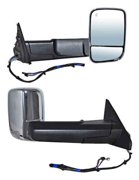 [ELDPU19ER2] ESPEJO DODGE PU 19-20 RAM LINEA NVA ELECT CROM C/DIRECC C/LUZ INF C/MEM C/DESEMP DER TW