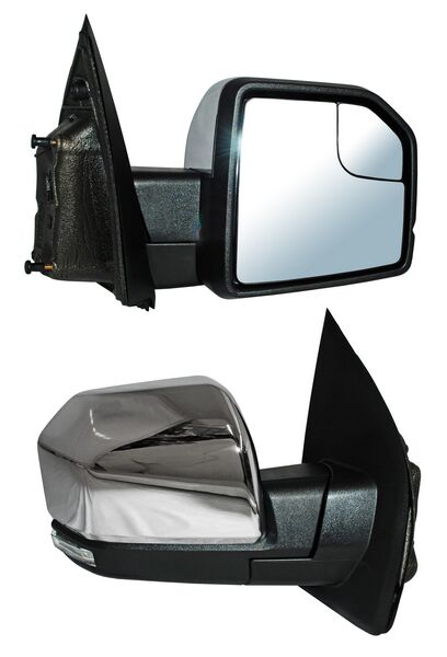 [ELFPU15ECR] ESPEJO FORD PU / F150 15-20 ELECT CROM C/LUZ INF LED C/MEM C/DIRECC C/DESEMP C/PUNTO CIEGO AUTOABATIBLE DER