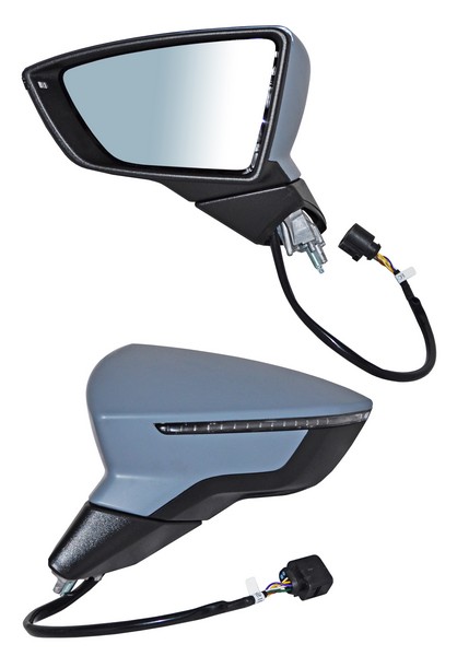 [ELSLE14EL1] ESPEJO SEAT LEON 14-18 ELECT P/PINT C/DIRECC C/DESEMP IZQ