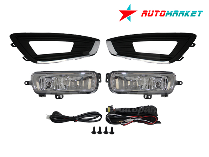 FARO AUX (NIEBLA) FORD FOCUS DE 2015 AL 2016 C/REJILLA F/CROM JGO HGO (132542) EX+