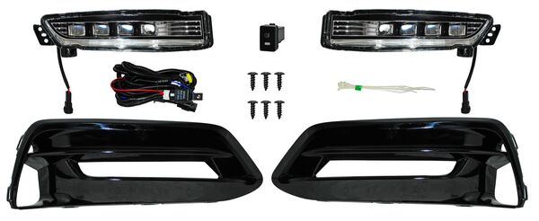 [HD916L] FARO AUX (NIEBLA) HONDA ACCORD DE 2018 AL 2019 LEDS C/REJILLA JGO 2 PZAS TW