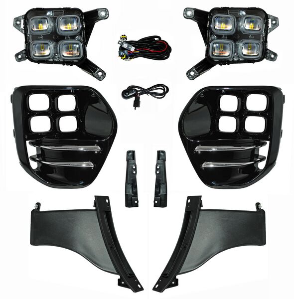 FARO AUX (NIEBLA) KIA SPORTAGE 17-18 SXL LEDS C/REJILLA JGO TYC TW