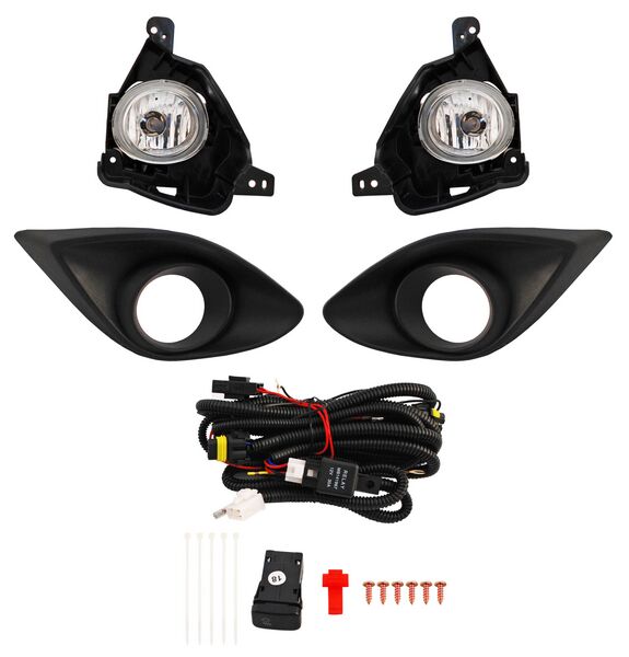 [MA212FAUACPJG] FARO AUX (NIEBLA) MAZDA 2 DE 2012 AL 2015 C/REJILLA JGO TW