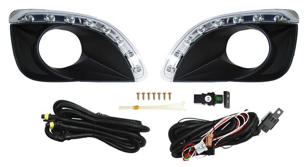 [19-A967DA05Z3] FARO AUX (NIEBLA) TOYOTA CAMRY 10-11 C/REJILLA C/LEDS JGO **** TW