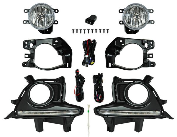 [TOHI14FAAU] FARO AUX (NIEBLA) TOYOTA HIGHLANDER 14-16 / COROLLA 14-15 C/REJILLA C/LED JGO TW