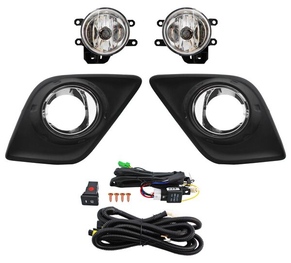 [TOHIL16FAAPFOCJ] FARO AUX (NIEBLA) TOYOTA HILUX 16-20 C/REJILLA F/CROM INT JGO