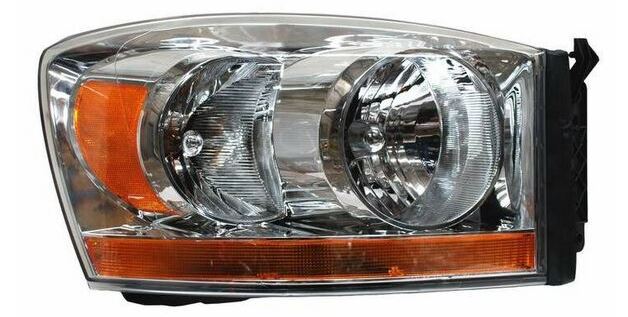 FARO DODGE PICK UP 2006 AL 2008 C/FRANJA AMBAR FONDO CROM DER TYC PU