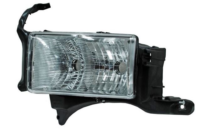 [20-6070-Z1-1A] FARO DODGE PICK UP RAM 2000 AL 2002 LISO C/BASE IZQ TYC PU 