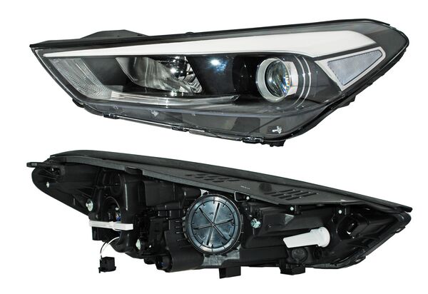[20-F398-06-2B] FARO HYUNDAI TUCSON 2016 AL 2018 ELECT C/MOTOR LEDS IZQ TYC