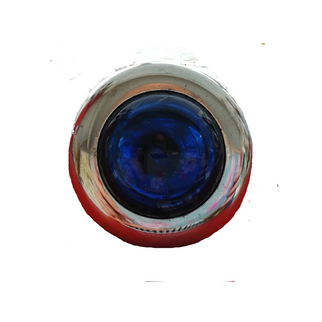 [FAOJ-VEAZ-CR] FARO OJO DE VENADO AZUL CROM 12V 35W