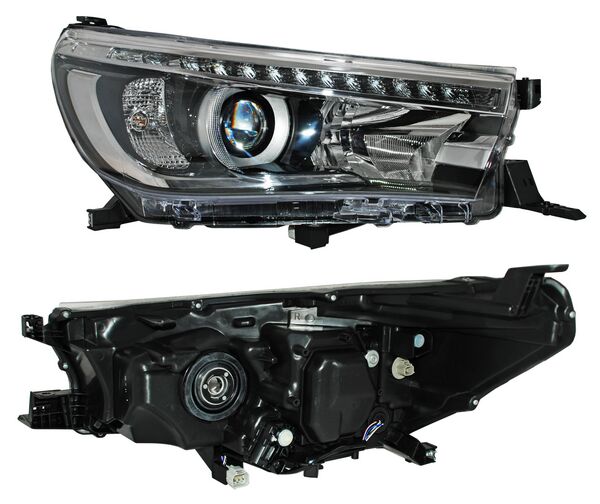 [20-F387-06-2B] FARO TOYOTA HILUX 2016 AL 2020 LEDS C/LUPA C/MOTOR TYC DER