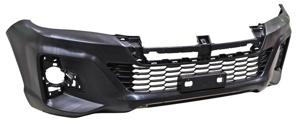 [FATO-HI19-PMCHCP53] FASCIA TOYOTA HILUX 2019 AL 2020 ROCCO/REVO C/PARRILLA CENT C/HOYO P/MOLD DEL