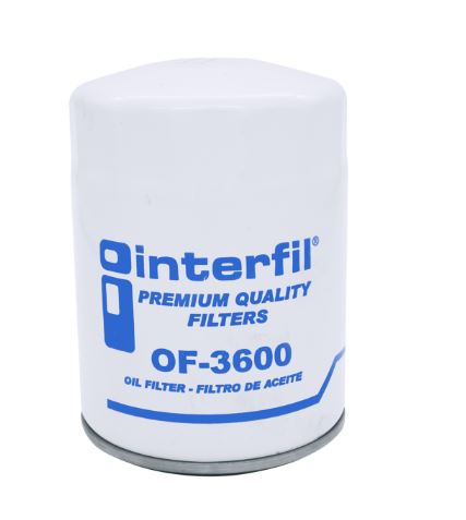 [OF3600] FILTRO ACEITE INTERFIL CHRYSLER PT CRUISER DE 2003A 2009/DODGE TRUCK DAKOTA DE 2004 A 2008//RAM 1500 1/2 TON -PICKUP DE 2002 A 2008/