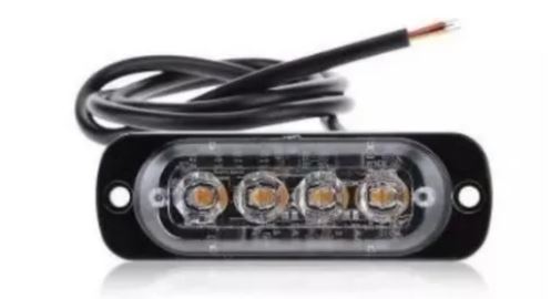 FLASH EMERGENCIA 4 LEDS ROJO C/ESTROBO 1 PZA COD. FDC5292200