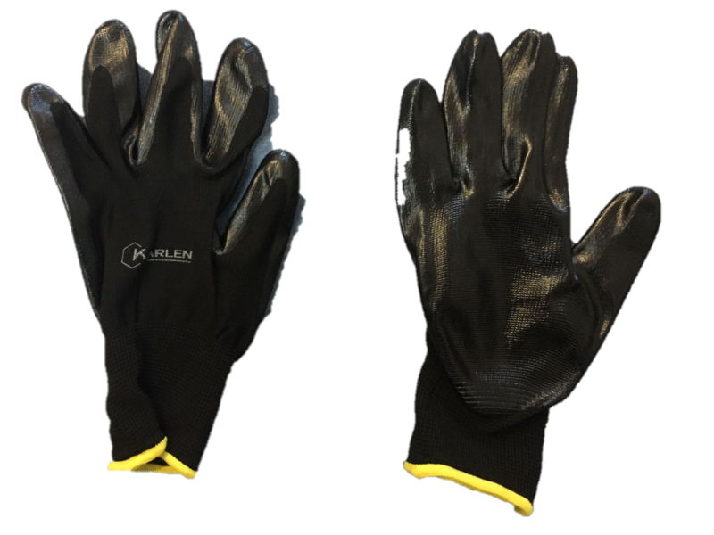 GUANTES RECUBIERTOS DE NITRILO GDE KARLEN PAR
