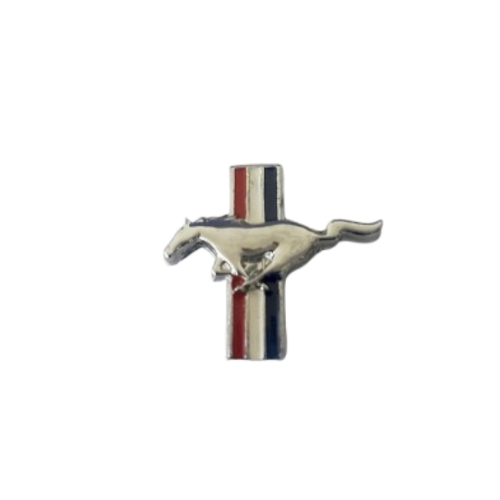 [MUFORINBAL] INSIGNIA ORIGINAL LAT FORD MUSTANG CABALLO C/BANDERA ( F-134)