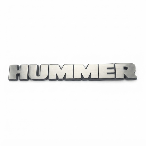 [HUCHEINLELT] INSIGNIA ORIGINAL LETRAS CHEVROLET HUMMER C/ADHERIBLE 19X2CM CROM C/BASE NEG 1 PZA ( H-003)