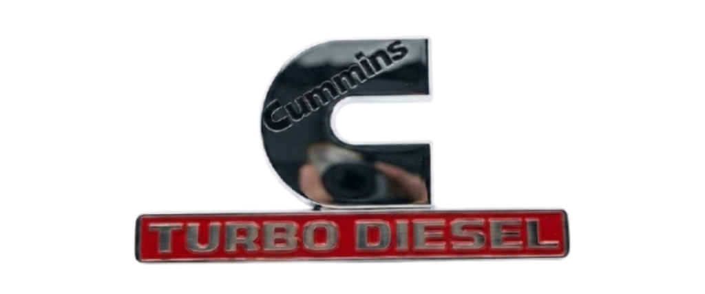 [RA35CHRINCLEL] INSIGNIA ORIGINAL LETRAS LAT CUMMINS TURBO DIESEL DODGE RAM DE 2009 AL 2015 2500-3500 ( RA35CHRINCVTDL)