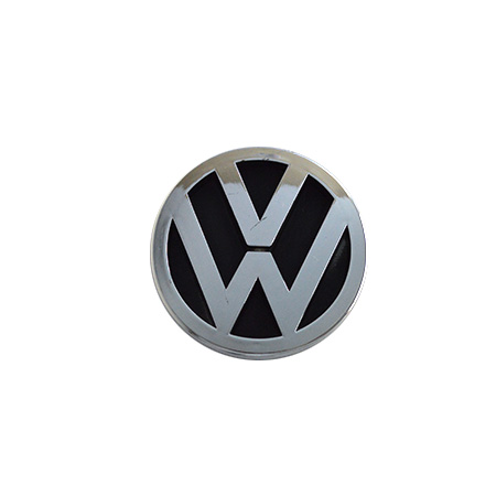 INSIGNIA ORIGINAL VOLKSWAGEN POINTER DE 1997 AL 1999 LOGO CROM FONDO NEG TRAS ( V-012)
