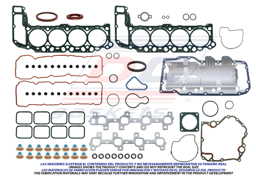 JUEGO DE JUNTAS DE MOTOR DODGE DAKOTA SLT 4.7L V8 DE 2002 AL 2005 / RAM 2500 4.7L V8 DE 2002 AL 2005 DC COD. FS272(114828)