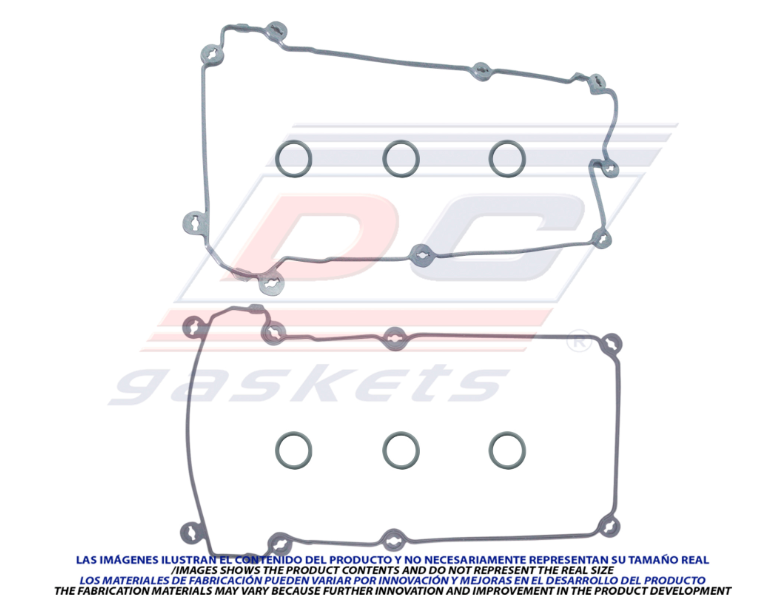 [VS-3311-R] JUNTA DE TAPA DE PUNTERIAS FORD COUTUR V6 2.5 DE 1995 AL 2002 / MYSTIQUE V6 2.5 DE 1995 AL 2002 2PZAS DC COD. VS-3311-R(115452)