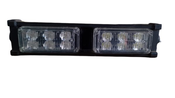[129501] LUZ LED ESTROBOSCOPICA 12 LEDS ROJO/BCO C/ESTROBO (129501)EX+