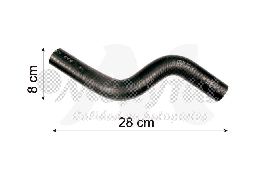 [UMAR3093] MANGUERA RADIADOR NISSAN SENTRA SUP COD 3093 CH180051 (132757)