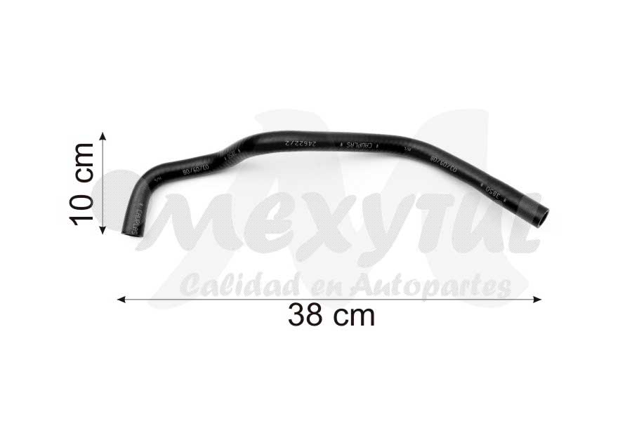 MANGUERA VOLKSWAGEN GOLF DE 1993 AL 2000 4.0 1.8L CIRC. AGUA COD. 3850 CH220073/JETTA 0-0 (132743)