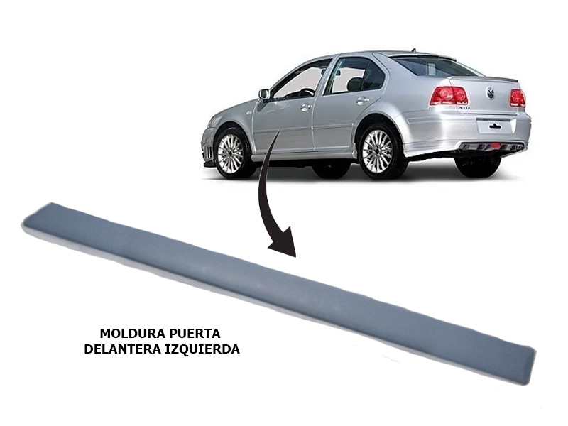 MOLDURA PUERTA VOLKSWAGEN JETTA CLASICO 2008 AL 2014 DEL IZQ (119566) AE TW