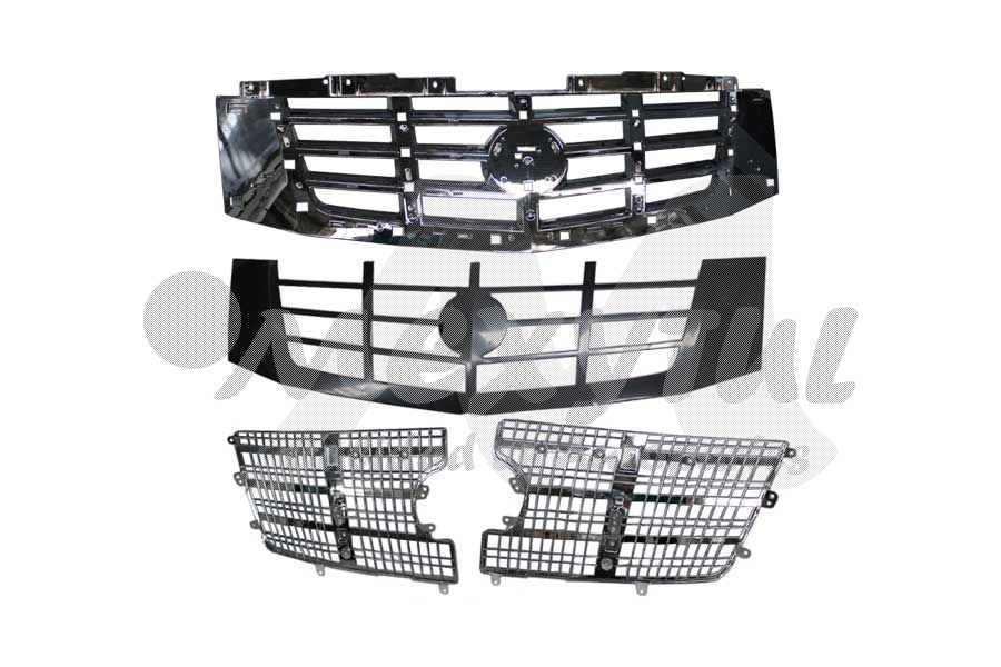 [CAESC07PARCR] PARRILLA CADILLAC ESCALADE DE 2007 AL 2014 COMPLETA CROM (129302) EX+