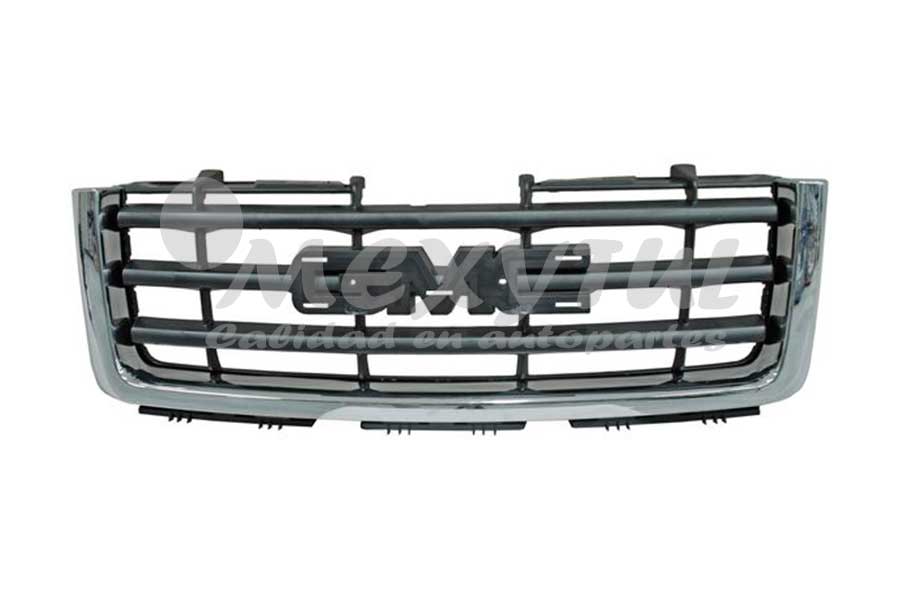 [CHGMS07PARCR] PARRILLA CHEVROLET GMC SIERRA 07-12 F/CROM (6754)