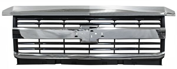 [CHPU15PA] PARRILLA CHEVROLET PU 2500/3500 DE 2015 AL 2017 CROM LINEAS NEG