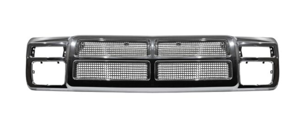 [DOPU90PARCR] PARRILLA DODGE PU 90-93 CROM S/LETRAS (6816)