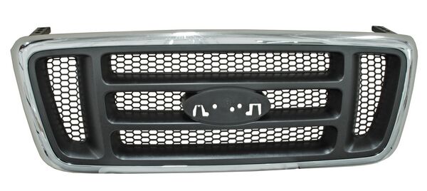 [FOPUL04PARCR] PARRILLA FORD PU LOBO 04-08 CROM PANAL NEG (6902)