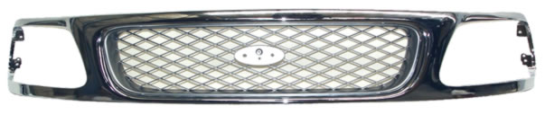 [FOPU97PARCR] PARRILLA FORD PU LOBO DE 1997 AL 1998 CROM ROMBOS (6906)