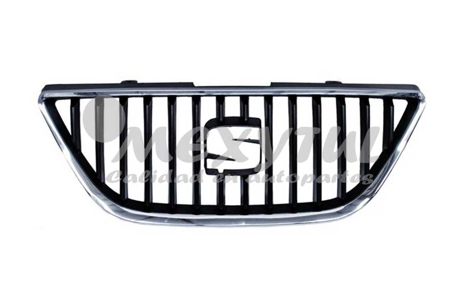 [SEIBI09PAR] PARRILLA SEAT IBIZA 09-12 NEG C/MOLD CROM (119308)