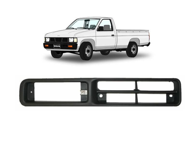[NIPUD94REDHGR] REJILLA (PARRILLA) DEFENSA NISSAN PU D21 DE 1994 AL 2008 DER (7156)