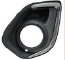 REJILLA (PARRILLA) MITSUBISHI ASX 13-15 P/FARO AUX C/MOLD CROM IZQ TW