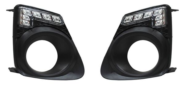 [19-C7470005Z3] REJILLA (PARRILLA) TOYOTA COROLLA 11-13 C/LEDS FORMA L P/FARO AUX JGO 2 PZAS TW