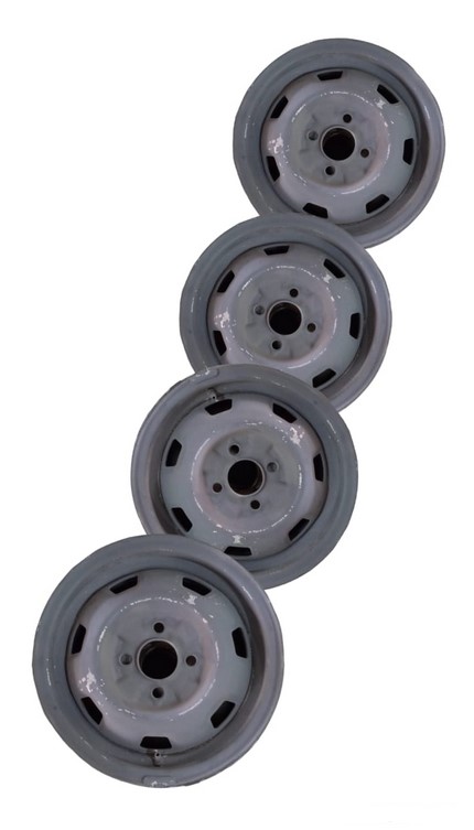 [R134B4P] RIN 13" 4 BIRLOS 100MM CHEVY/GOLF/TSURU/SPARK JGO 4 PZAS DESMONTADO
