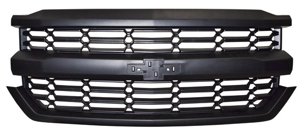 [PCPU16N] PARRILLA CHEVROLET PU 16-18 SILVERADO NEG ROMBO
