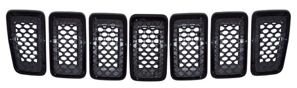 [PJCH19N] REJILLA (PARRILLA) JEEP CHEROKEE 19-20 C/MOLD NEG JGO 7 PZAS TW
