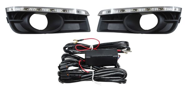 [CHCR10REPACLJG] REJILLA (PARRILLA) CHEVROLET CRUZE 10-14 P/FARO AUX C/LEDS JGO  TW